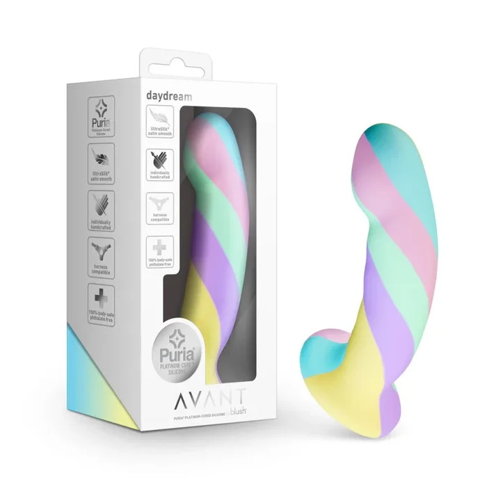 Avant® by Blush®| Daydream 5.75 Inch Artisan Crafted Dildo – G-Spot & Anal Play – Harness Compatible – In Pastel