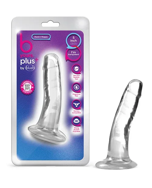 B Yours Plus 5.5″ Hard n’ Happy Dildo Clear