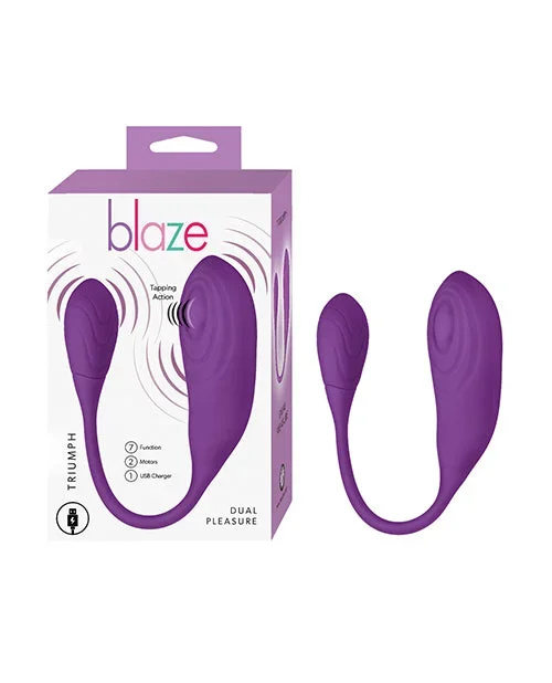 Blaze Triumph Tapping Vibrator – Purple