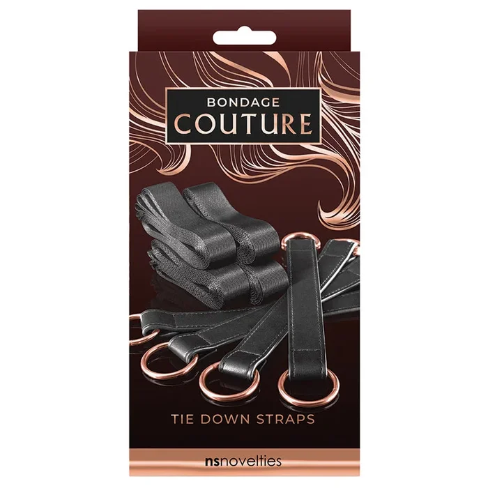 Bondage Couture Tie Down Straps-Black