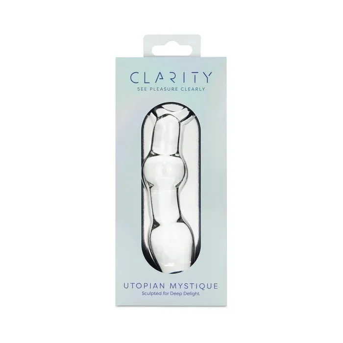 Clarity Utopian Mystique Glass Anal Dildo