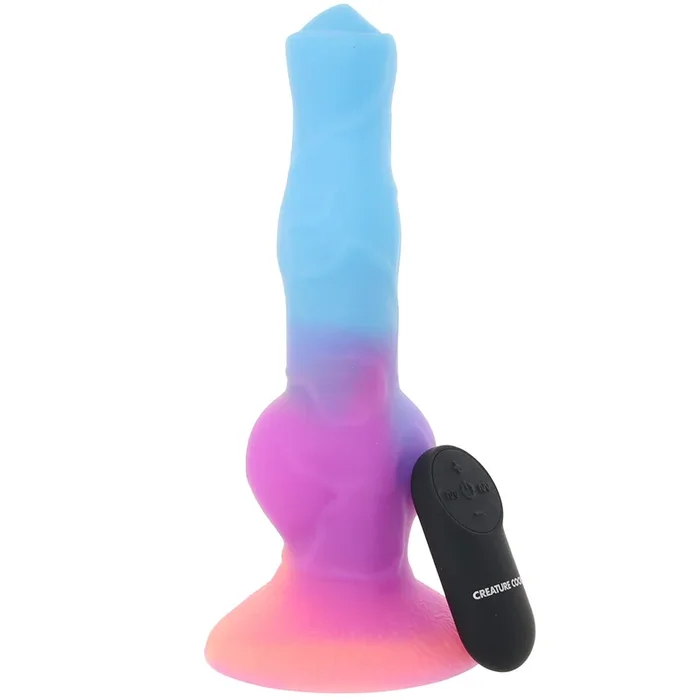 Creature Cocks Astro Cock Vibrating Glow Dildo