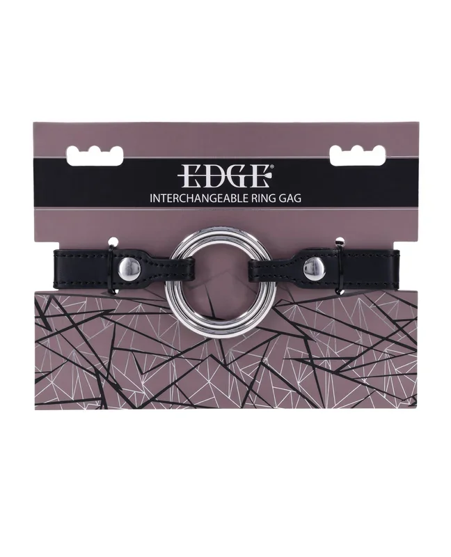 Edge Interchangeable Ring Gag – Black