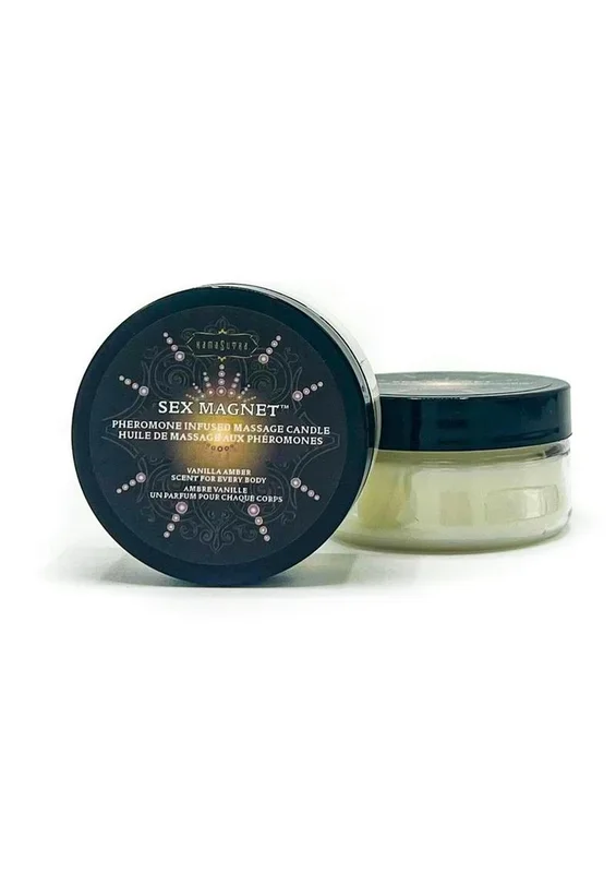Kama Sutra Sex Magnet Pheromone Massage Candle 1.7oz – Vanilla Amber