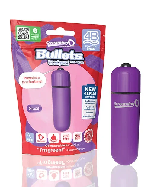 Screaming O 4B Vibrating Bullet Vibrator – Grape