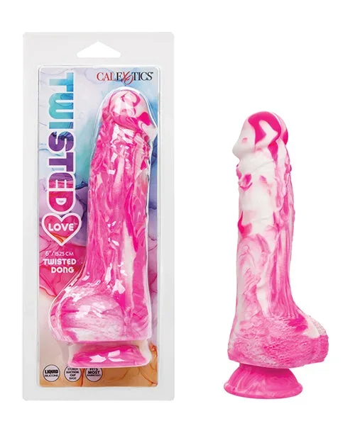 Twisted Love Twisted Silicone Dong – Pink