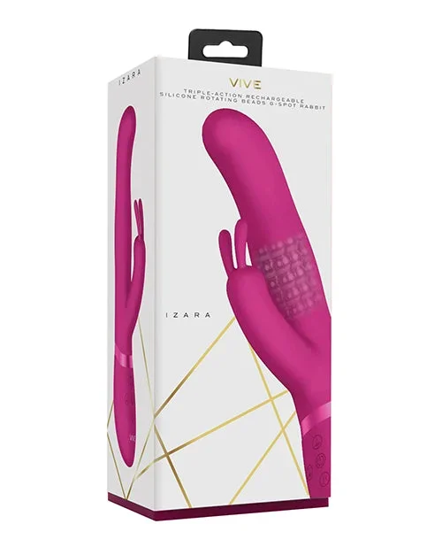 Vive Izara Rotating Beads Rabbit Vibrator – Pink